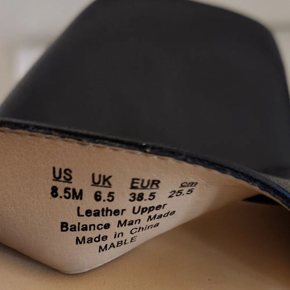 FRANCO SARTO SIZE 8 1/2 Black Women's Sandals - Picture 4 of 5